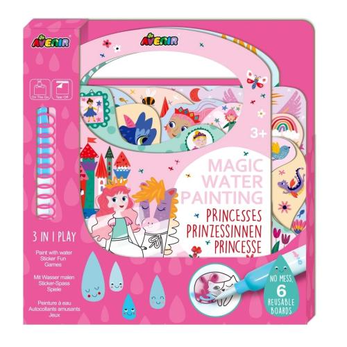 Avenir Scratch Magic Water Painting Prinsesses Κωδ 60816 Παιδικό Εκπαιδευτικό Παιχνίδι 3+ Years 1 Τεμάχιο